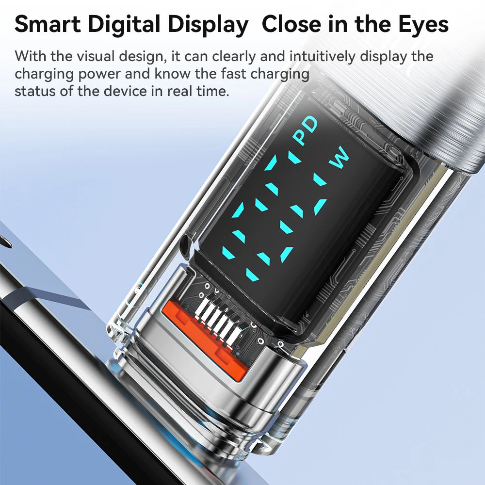 Transparent USB Type-C Cable