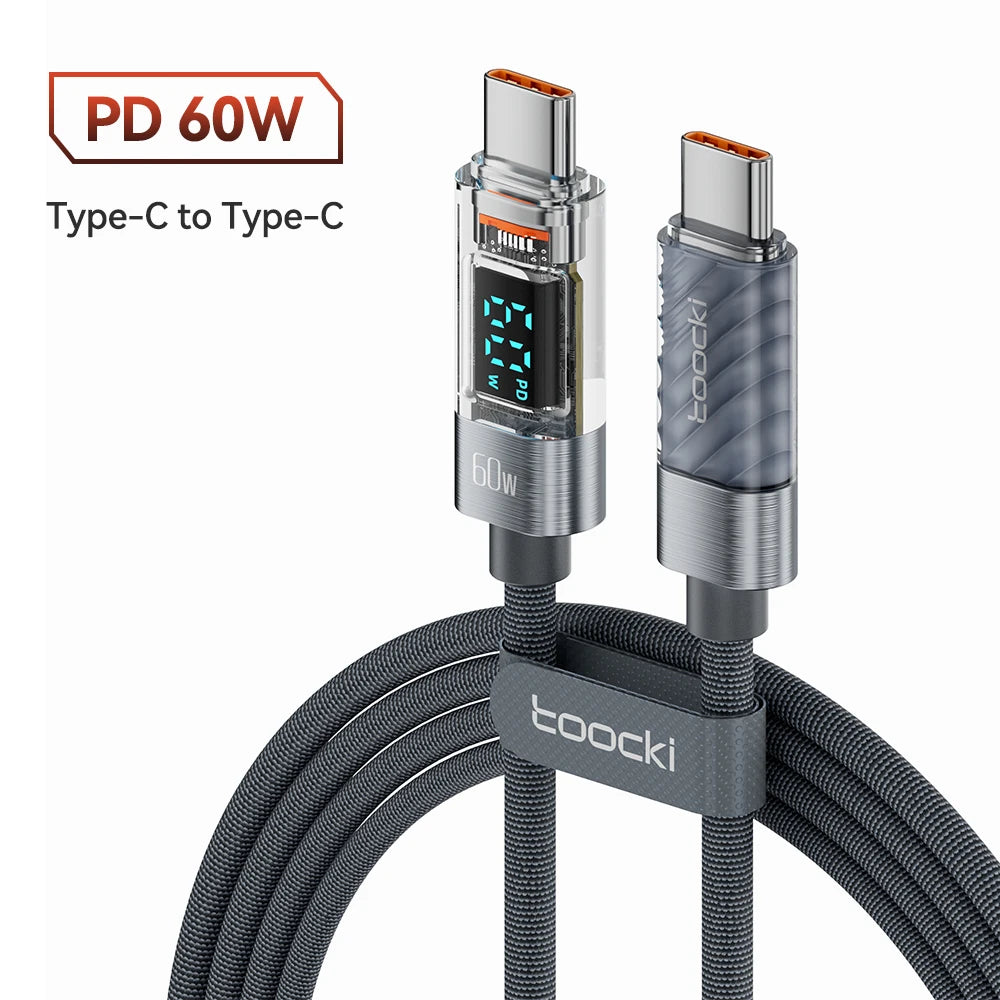 Transparent USB Type-C Cable