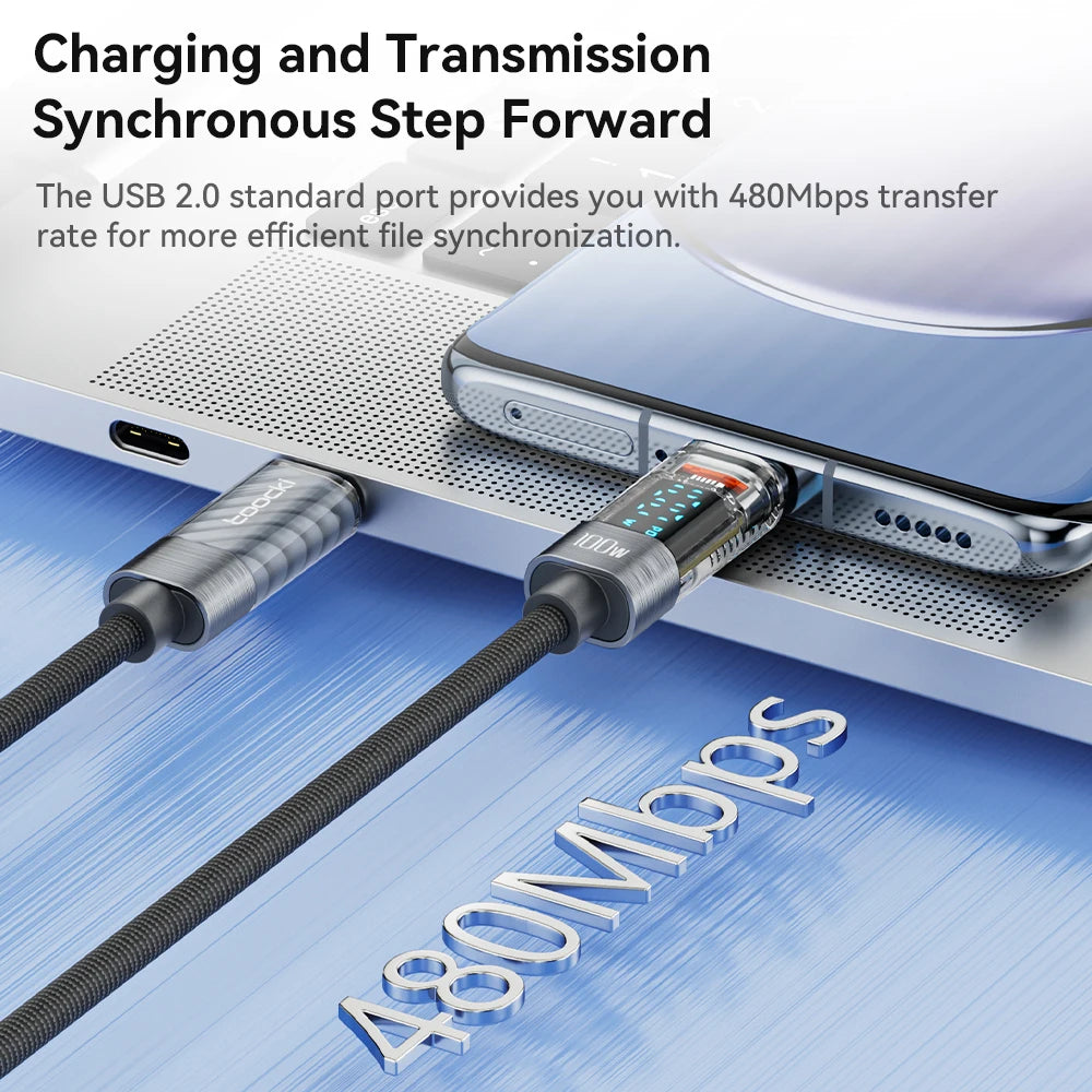 Transparent USB Type-C Cable