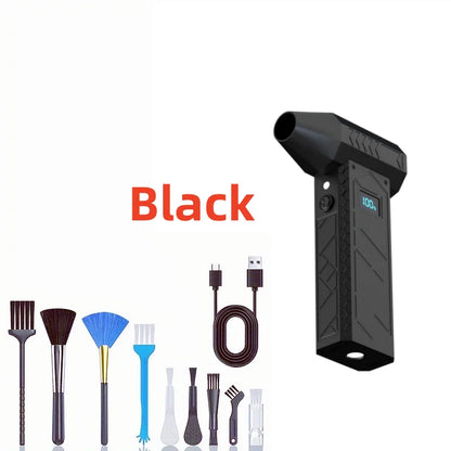 180000RPM Mini Turbo Jet Fan Electric Air Duster Adjustable Wind Speed Turbo Violent Blower Rechargeable with Light Car Cleaning