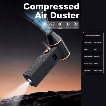 180000RPM Mini Turbo Jet Fan Electric Air Duster Adjustable Wind Speed Turbo Violent Blower Rechargeable with Light Car Cleaning