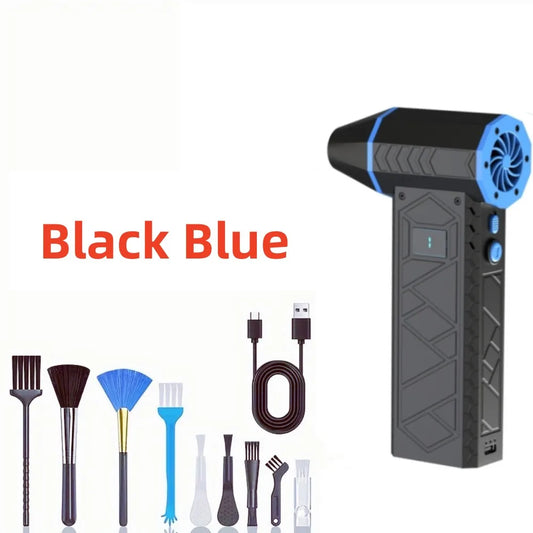 180000RPM Mini Turbo Jet Fan Electric Air Duster Adjustable Wind Speed Turbo Violent Blower Rechargeable with Light Car Cleaning